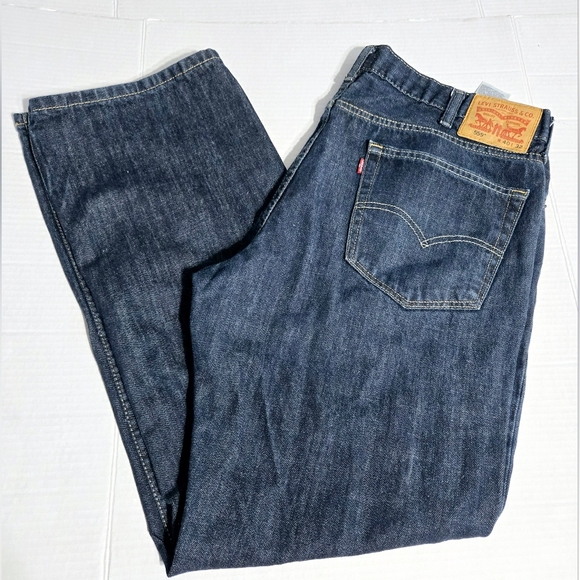 Levis 559 Jeans Men Big & Tall 40 x 32 Relaxed Straight Fit Dark Wash Classic - Picture 1 of 12